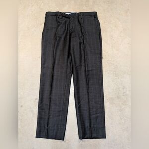 Incotex 100% Wool Pants Mens 34 Plaid